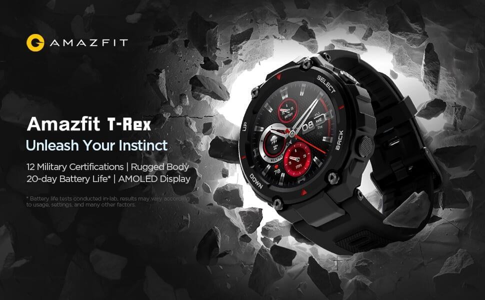 Huami Amazfit T-Rex Smart Watch On Dillimall.Com