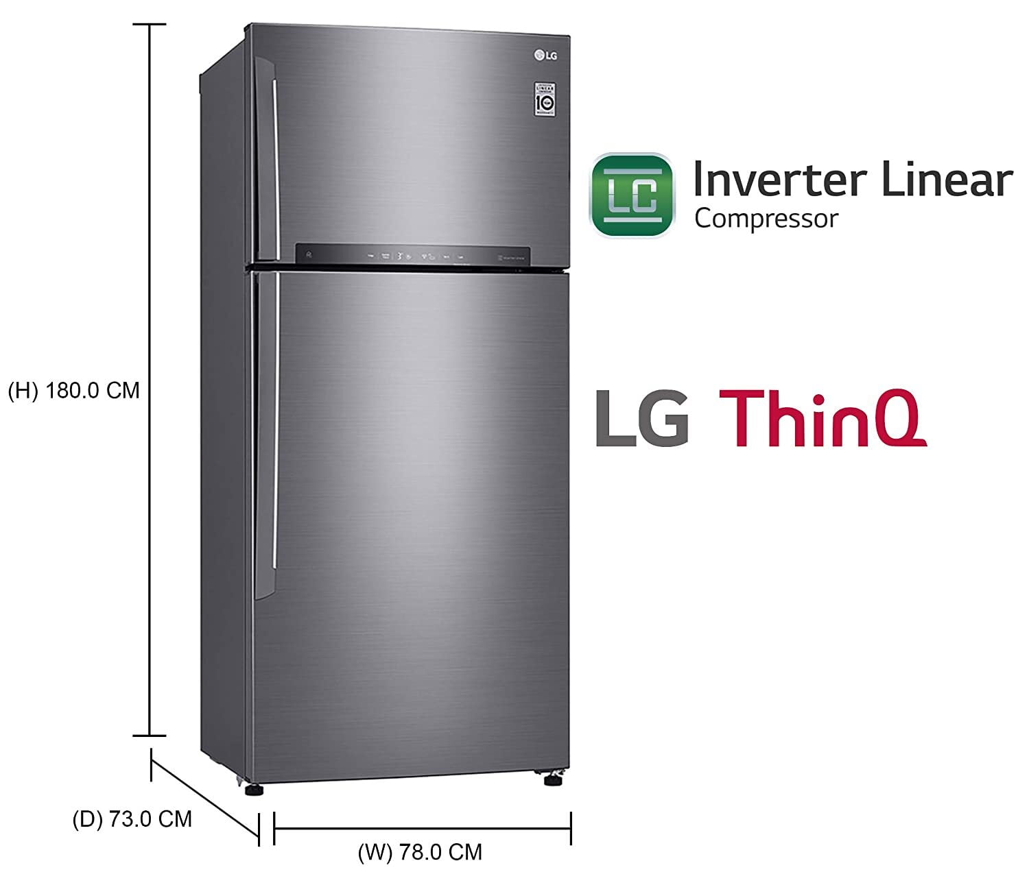 LG 547 L GN-H702HLHQ 3 Star Refrigerator On Dillimall.Com
