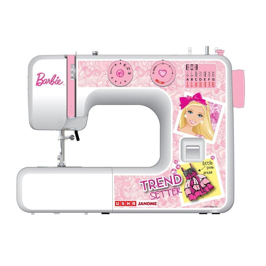 USHA My Fab Barbie Automatic Sewing Machine On Dillimall.Com