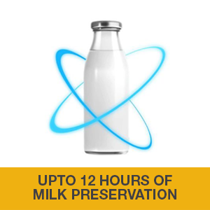 upto 12 hours of milk preservation