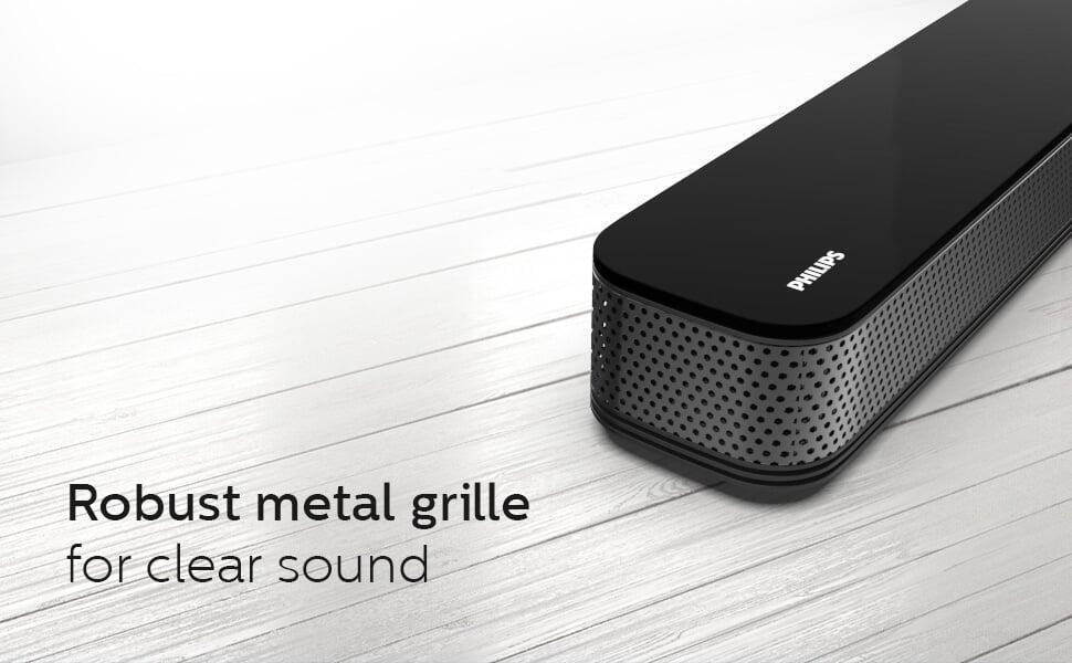 Philips Audio HTL8162 160 W Bluetooth Soundbar robust metal grill