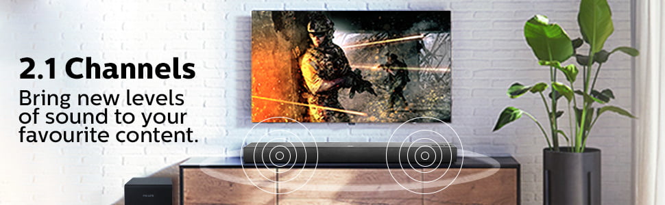 Philips Audio TAB5305/94 70 W Soundbar 2.1 channels