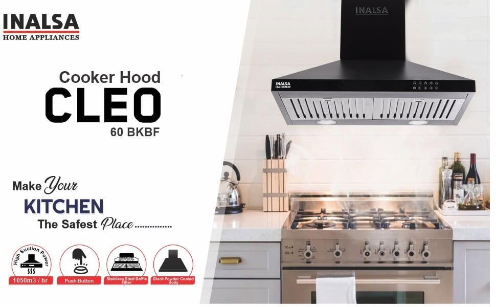 Inalsa 60 cm 1050 m³/HR Pyramid Kitchen Chimney cooker hood