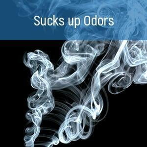 sucks up odors