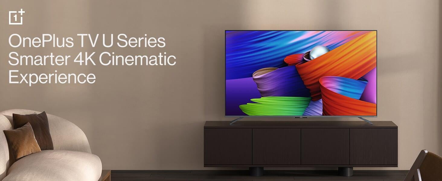 OnePlus 138.7 cm (55 inches) U Series 4K LED Smart Android TV 55U1S smarter 4k cinematic experience