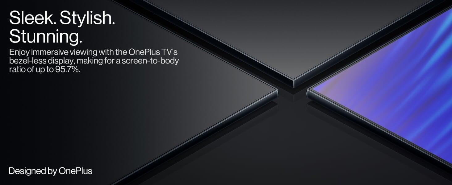 OnePlus 138.7 cm (55 inches) U Series 4K LED Smart Android TV 55U1S sleek,stylish, and stunning