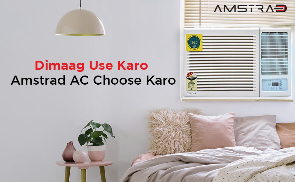 Amstrad 1.5 Ton 3 Star Window AC (Copper, Dust Filter, 2021 Model, AMW193S, White) dimaag use karo, amstrad ac choose karo