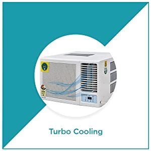 Amstrad 1.5 Ton 3 Star Window AC (Copper, Dust Filter, 2021 Model, AMW193S, White) turbo cooling