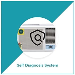 Amstrad 1.5 Ton 3 Star Window AC (Copper, Dust Filter, 2021 Model, AMW193S, White) self diagnosis system