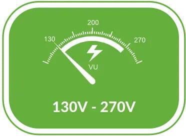 130v-270v operating voltage range