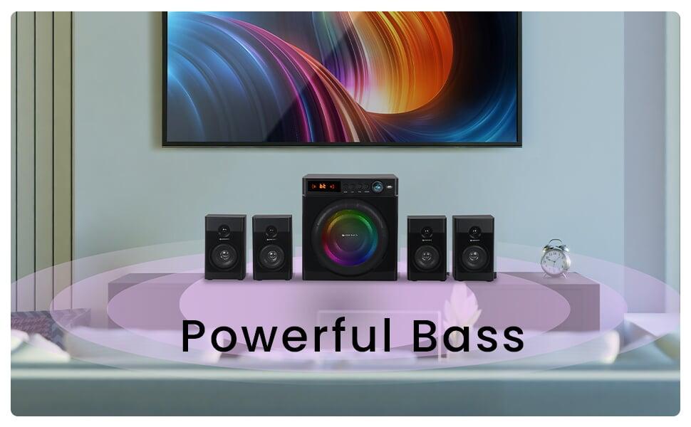 Zebronics Zeb-Cube 5 Home Theater Speaker with Subwoofer powerful bass