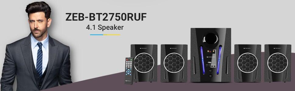 Zebronics ZEB-BT2750RUF Made in India Wireless Bluetooth Multimedia Speaker 4.1 speaker