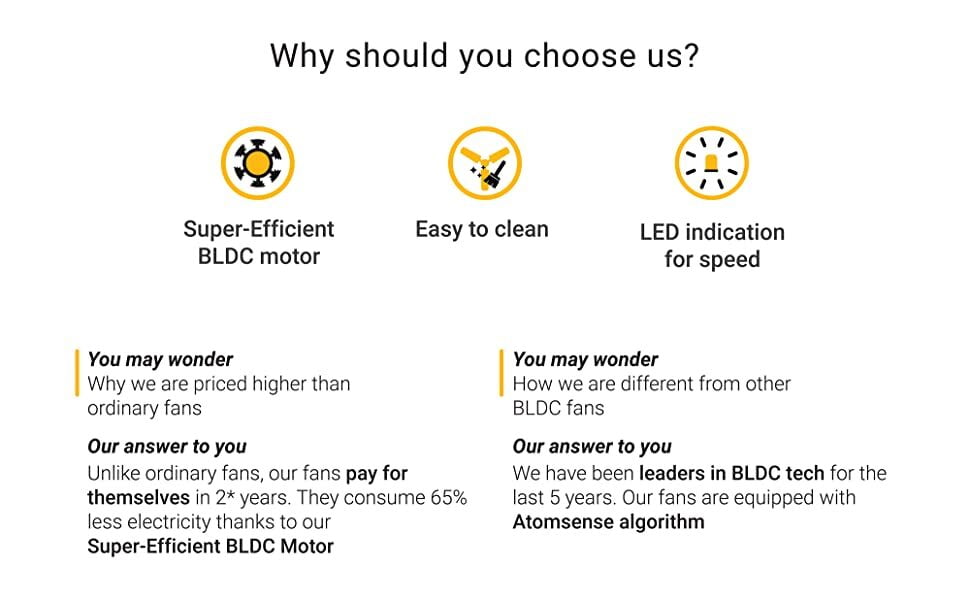 Atomberg Renesa+ 1200mm BLDC Motor with Remote Energy Saving Ceiling Fan amazing features