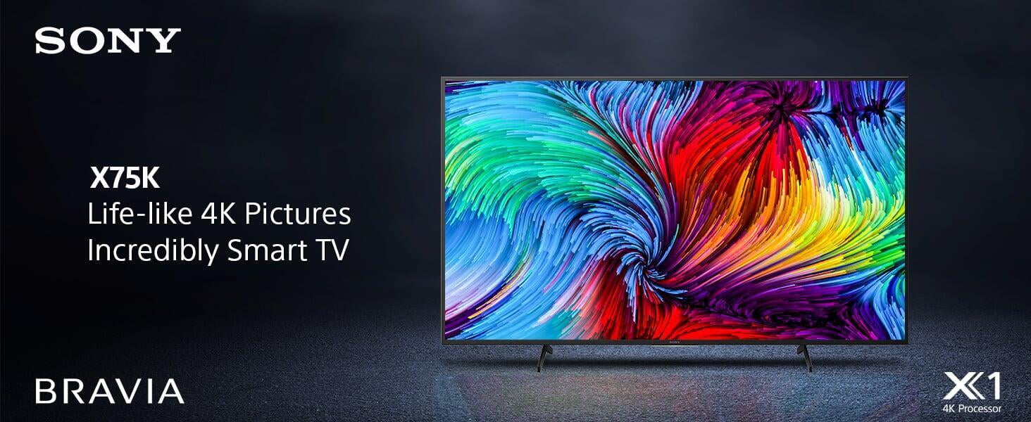 Sony Bravia 126 cm (50 inches) 4K Ultra HD Smart LED Google TV KD-50X75K life like 4K pictures Incredibly smart tv