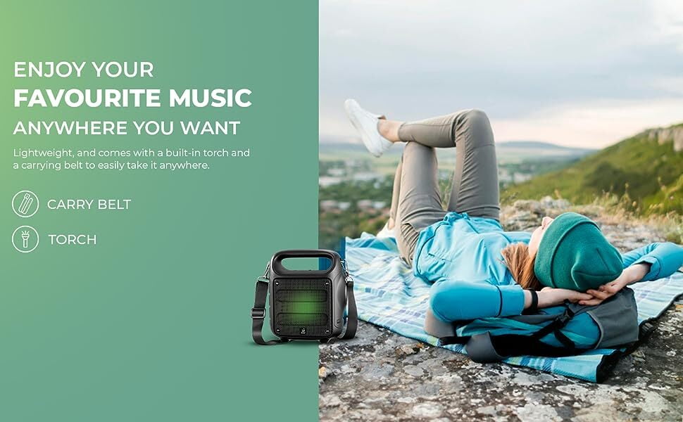 iGear Camo 10 watts Portable Bluetooth Speaker enjoy your favorite music
