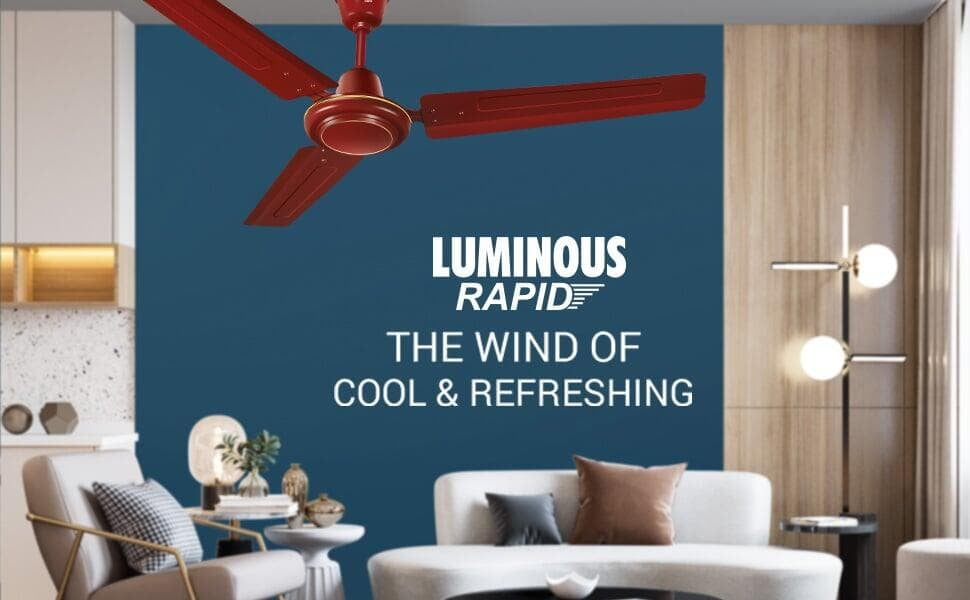 Luminous Rapid 1200mm 70-Watt High Speed Ceiling Fan the wind of cool and refreshing